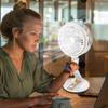 Multifunctional Desk Lamp Folding Student Dormitory Small Electric Fan Solar Fan Outdoor USB Charging Wall Hanging