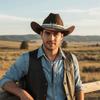 Breite Krempe Western Cowboyhut Atmungsaktiver Tibetischer Hut Modischer Cowgirl Visorhut Outdoor