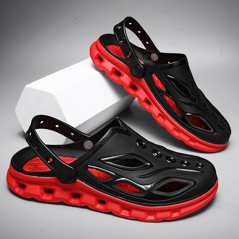 Men's Summer Trend Thick-Soled Outdoor Non-Slip Closed-Toe Casual Beach Shoes