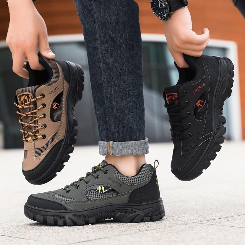 Hiking Shoes Men's Autumn Fashion Breathable Platform Tooling Shoes Outdoor Light and Comfortable Casual Men's Shoes