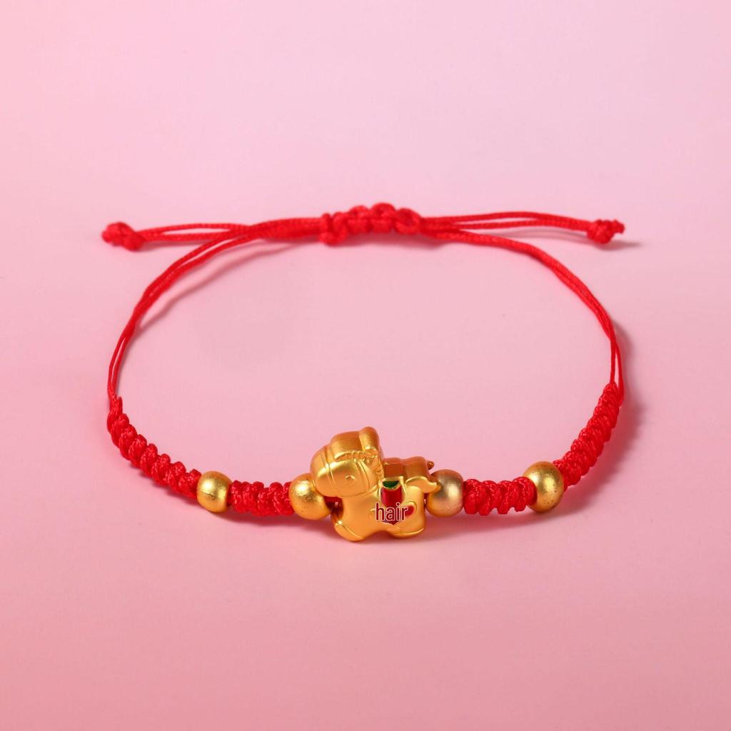2026 Year of the Horse Zodiac Bracelet: Handmade Red String Ethnic Style Jewelry, Perfect for New Year or Small Gifts.