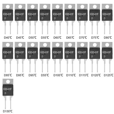 Protezione Termica Industriale JUC 31F KSD 01F Interruttore Termostato Normalmente Chiuso Controllo Rilevamento Temperatura da 40 a 130℃ Componente di Ricambio