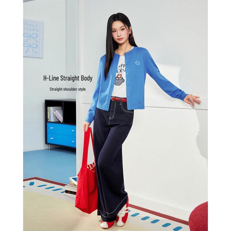 IEF Women's Preppy Style Knit Cardigan