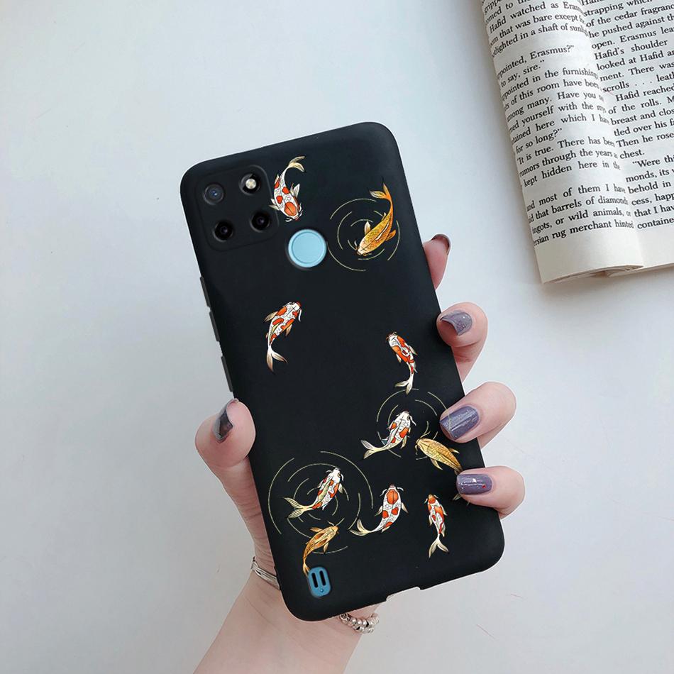 Case For Realme C25Y C21Y Back Cover Cute Flower Protect Soft Phone Case Silicone Cartoon Funda For Oppo Realme C25Y C 21Y Capa