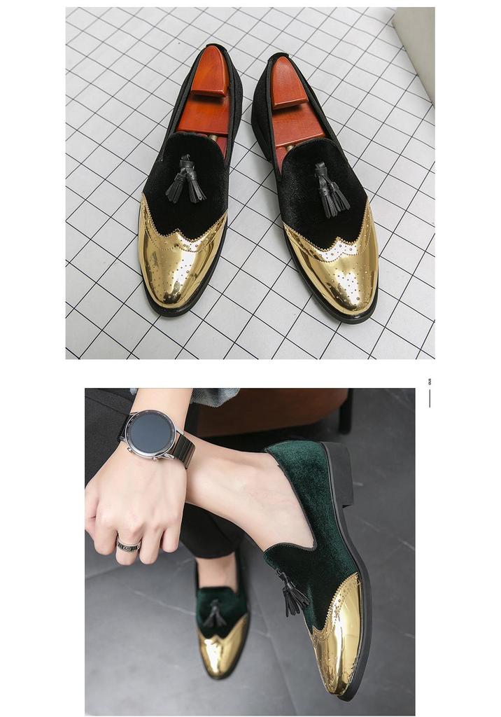 Men's British Tassel Suede Loafers: Retro Soft Sole Driving and Wedding Shoes