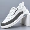 New Summer Men's Breathable Work Shoes Trendy Casual Sports White Slip On Shoes Versatile Board Shoes For Motorcycle Riders