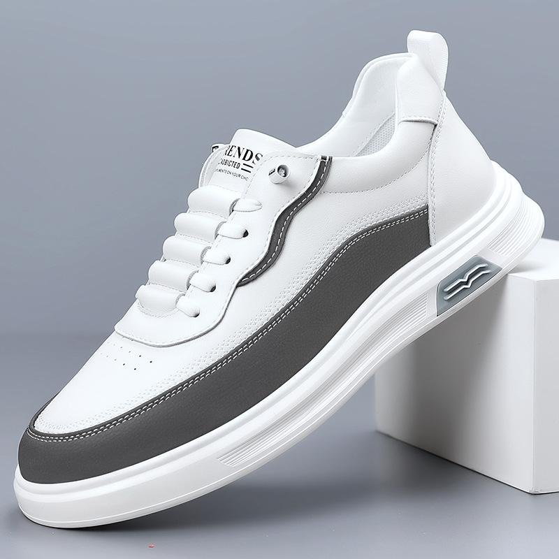 New Summer Men's Breathable Work Shoes Trendy Casual Sports White Slip On Shoes Versatile Board Shoes For Motorcycle Riders