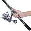 SOUGAYILANG Spinning Fishing Rod and Reel Combos, Portable Telescopic Fishing Pole Spinning Reels for Travel Saltwater Freshwater Fishing