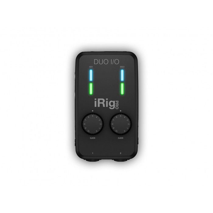 Interfaccia midi/audio - ik multimedia - irig pro duo i/o - 2 canali - preamplificatori migliorati - design ergonomico