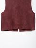 Spring 2025 Women's European & American Style Embroidered Suede Vest