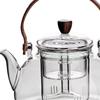 Glass Teapot Kettle 1L Stovetop Tea Loose Leaf Maker for Kitchen