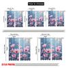 2pcs 2D flat printing Window Curtains flowers and plants1 Fabric Without Electricity Festive Holiday for All Occasions