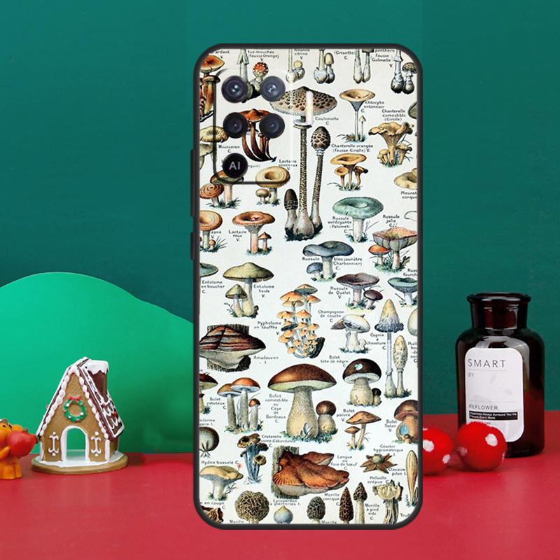 Mushroom Forest Case For Oppo A16 A76 A96 A17 A60 A40 A80 A98 A58 A78 A18 A38 A57 A74 A54 A94 A15 A5 A6 Pro