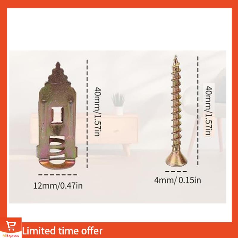 Fresh 100PCS Upgraded Self-Drilling Anchors Screws, Drywall Anchors And Screws Kit, Easy Application No Drill Or Holes In Wall