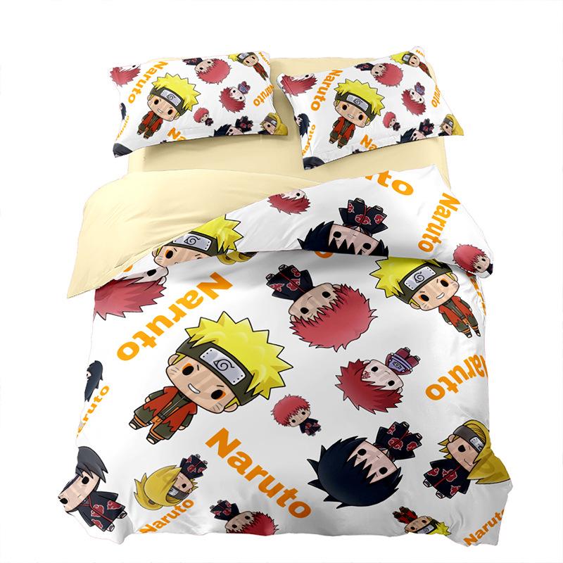 New N-Naruto 3D Printed Duvet Cover Cartoon Hatake Kakashi Uzumaki Bedding Sets Gifts Quilt Cover Set Children Kids Bedroom