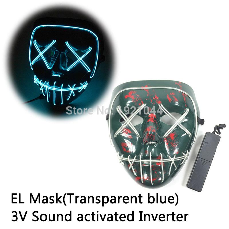 

Сувениры для Хэллоуинской вечеринки Маска Хэллоуинского призрака с разрезанным ртом Маска со светодиодной подсветкой 10 цветов на выбор Неоновая красочная маска для хоррор-вечеринки