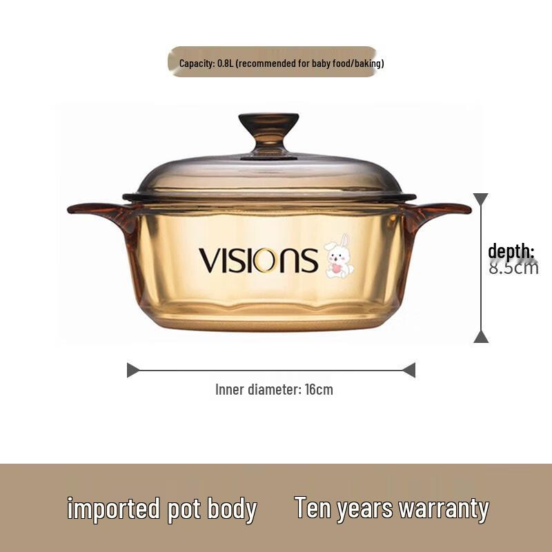 VISIONS Corning 16cm Milk & Soup Pot Set