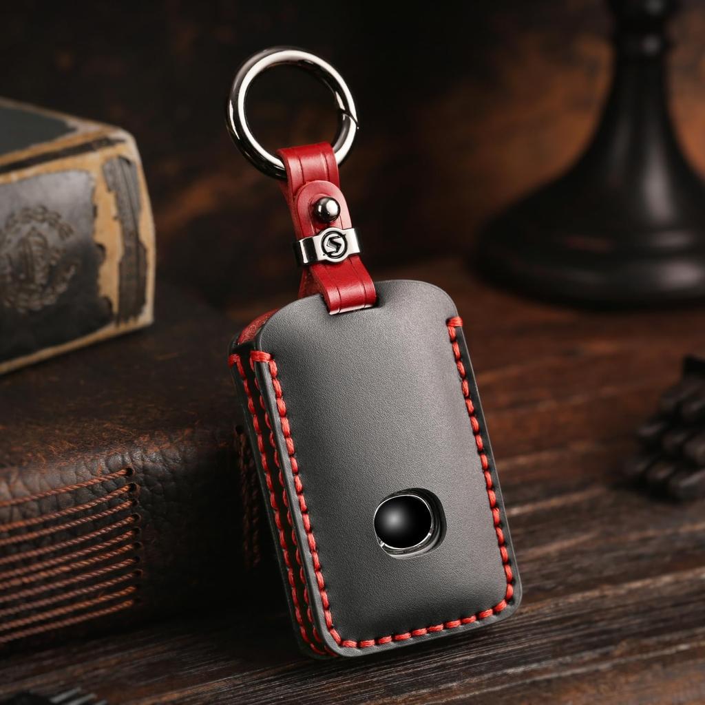 Compatible with the New Mazda and Genuine Leather Key Black with Two Also compatible with Mazda 3 and Mazda CX-80, CX8, CX5, CX30, MX30, CX60, CX-30,