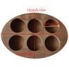 6-Slots Essential Oil Storage Box Wooden Organizer Rack Display Stand