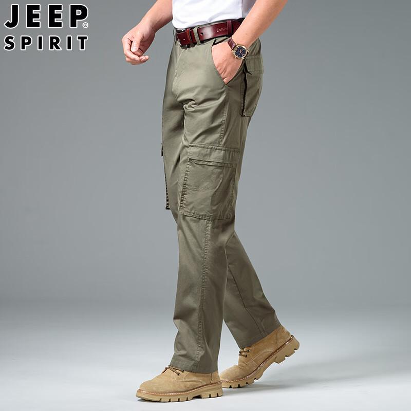 

JEEP SPIRIT Men s Straight-Leg Multi-Pocket Cargo Pants 40