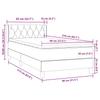 Box Spring Bed with Mattress Dark Gray 80x210 cm Velvet