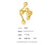 18K Gold-Plated Creative Titanium Steel Ring with Spherical Design