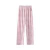 Langsha Women's Plaid Cotton Lounge Pants