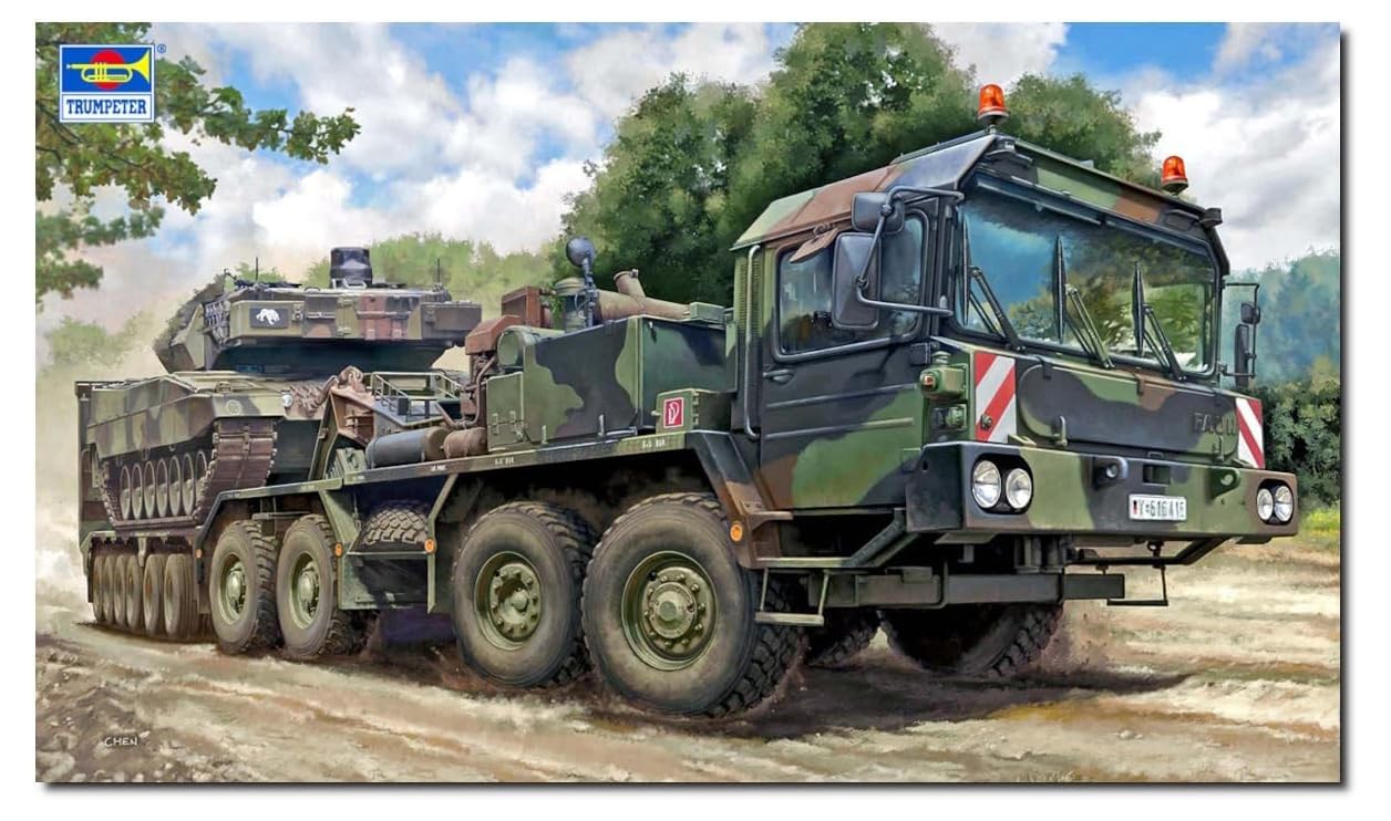 

Trumpeter 1/72 German Faun Elephant SLT-56 Tank Transporter Plastic Model 07196