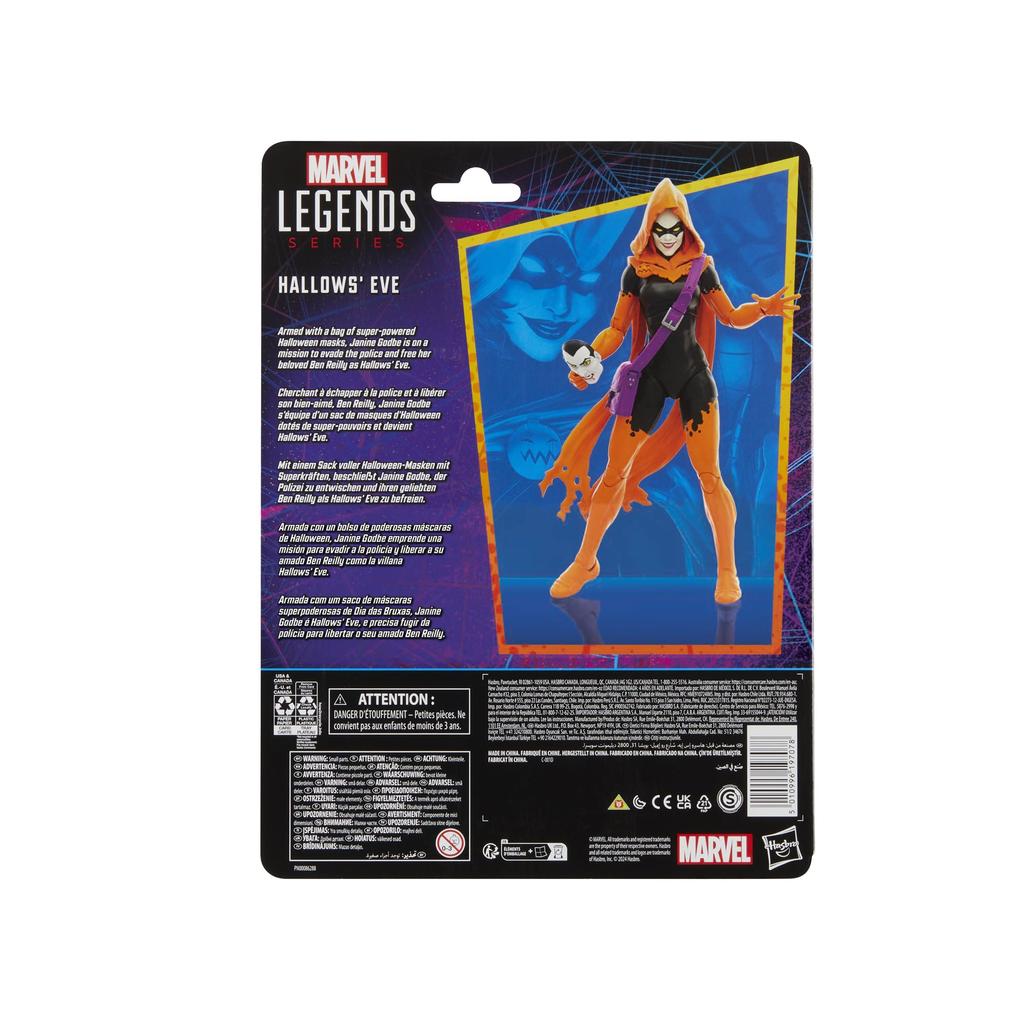 Hasbro Marvel Legends Series Hallow's Eve Spider-Man Comics Collectible 6-inch (15cm) Action Figure F9025, Authentic
