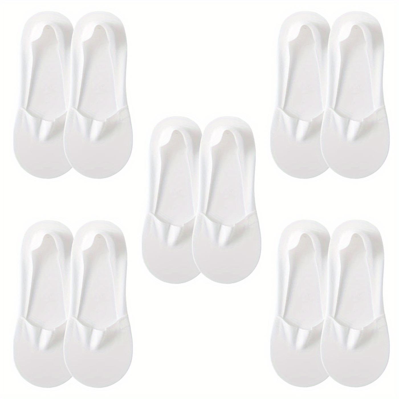 

Женские носки-невидимки 5-8 пар - нескользящие низкие подкладки для плоской обуви и лодочек, дышащие и невидимые One Size