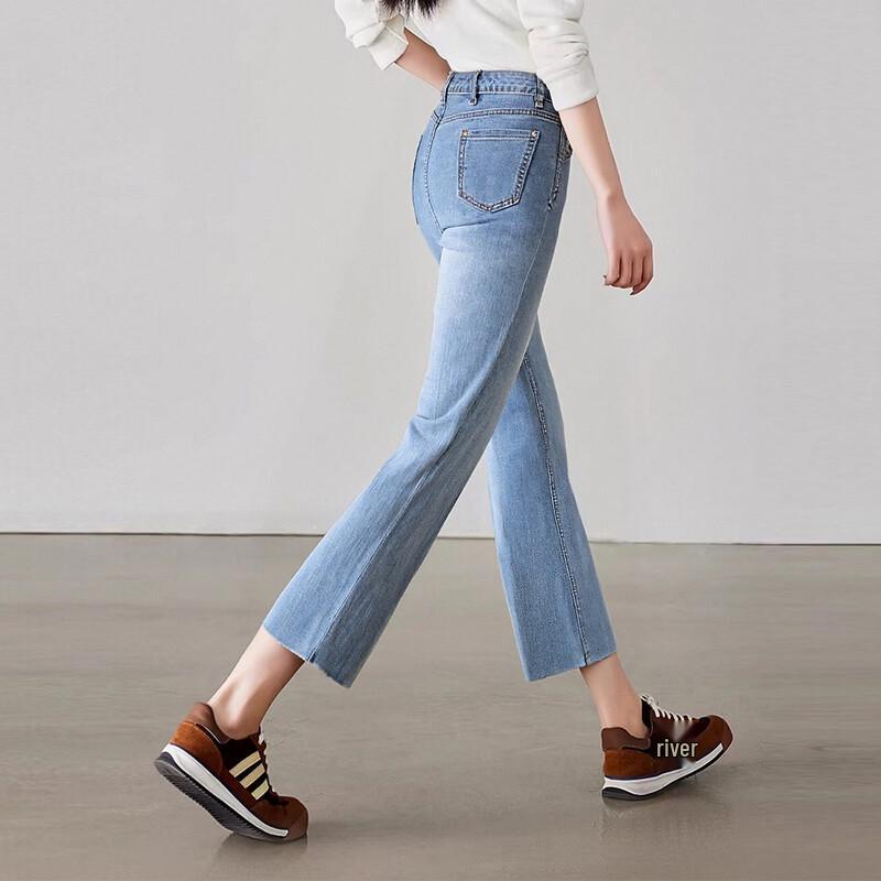 

Women s Modern Cool Denim Cropped Pants S