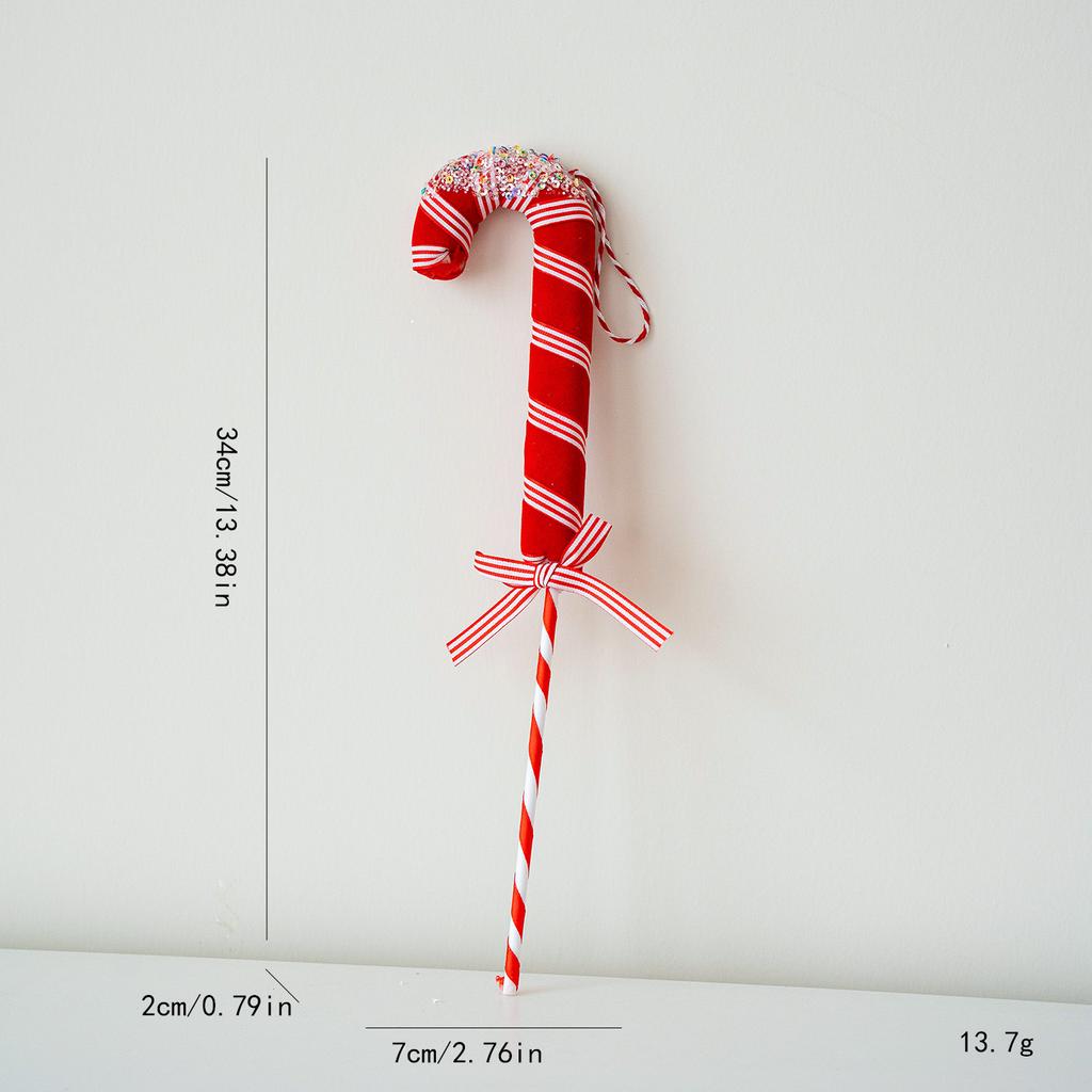 Multicolor Christmas Lollipop Decorations Foam Cartoon Candy Cane Hanging Pendants  New  Xmas Home Party Decor Navidad