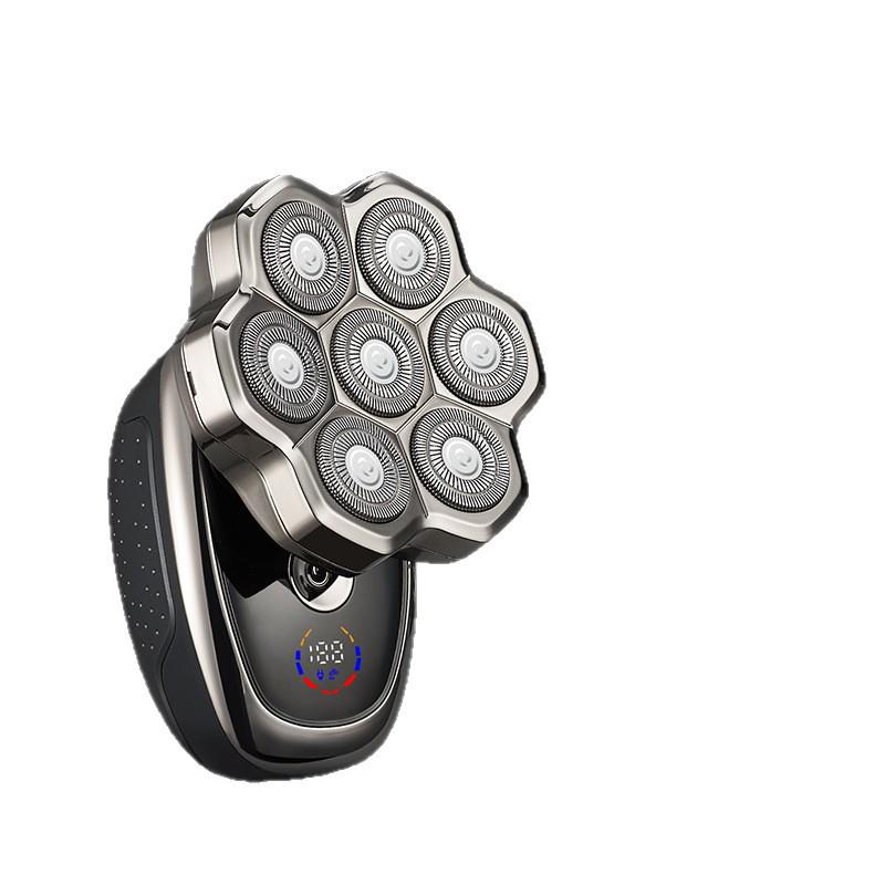 High-Power Waterproof Electric Shaver for Men's Bald Head