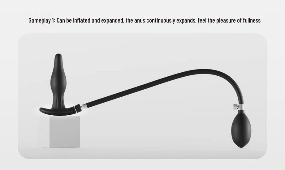Upgraded Wireless Remote Electric Inflatable Butt Plug for Outdoor and Solo Play