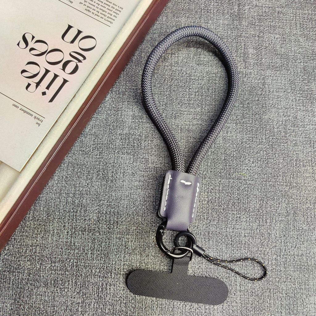 Trendy Miu-Style Woven Multi-Functional Phone Lanyard and Wristlet Charm