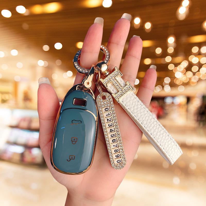 Premium Vollabdeckung Auto Schlüsselhülle