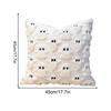 Halloween Pillow Cover Ghost Decorative Pillow Cover Perfect Halloween Pillow Decoration and Sofa Backrest White Ghost Pillow