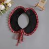 Fashion  Women Girls Lolita Doll Shawl Fake Collar Embroidery Necklace Lapel Blouse Shoulder Wrap Short Capelet False Collar