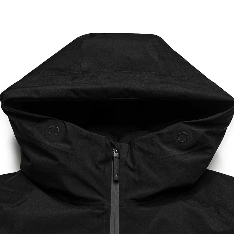 Fila Blue Cotton Down Casual Business Commuter Versatile Warm Plush Comfortable Hooded Woven Down Jacket Men Outerwear F11M542913FBK