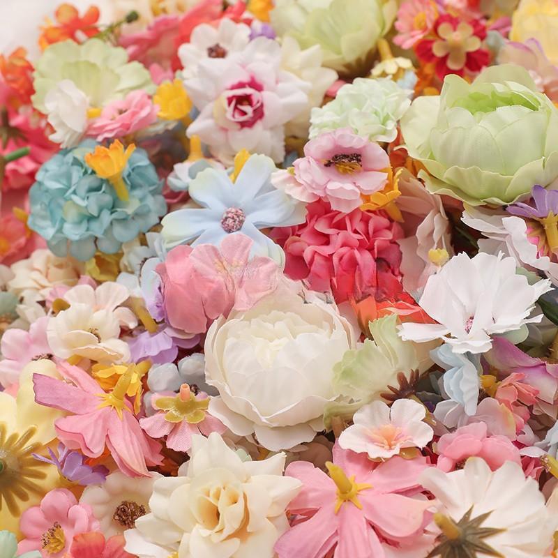 Simulated Small Flower Silk Mixed Material Pack for Handmade Wedding Wreath or Headwear.