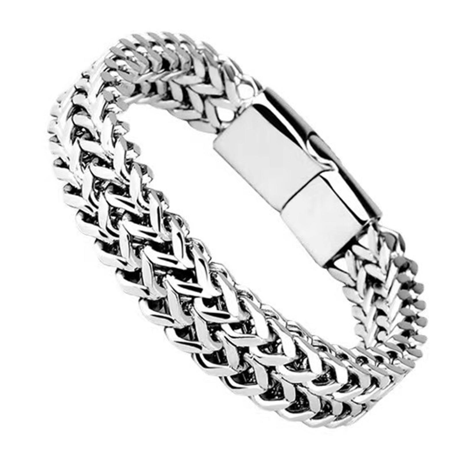 

Браслет-бенгл из нержавеющей стали, браслет-цепочка со звеньями, элегантная ручная цепочка, браслет на ногу, регулируемая длина, украшение на запястье A1