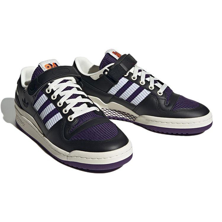 Adidas Forum 84 Low Black Purple Unisex Sneakers Core-Black Cloud-White HQ7001