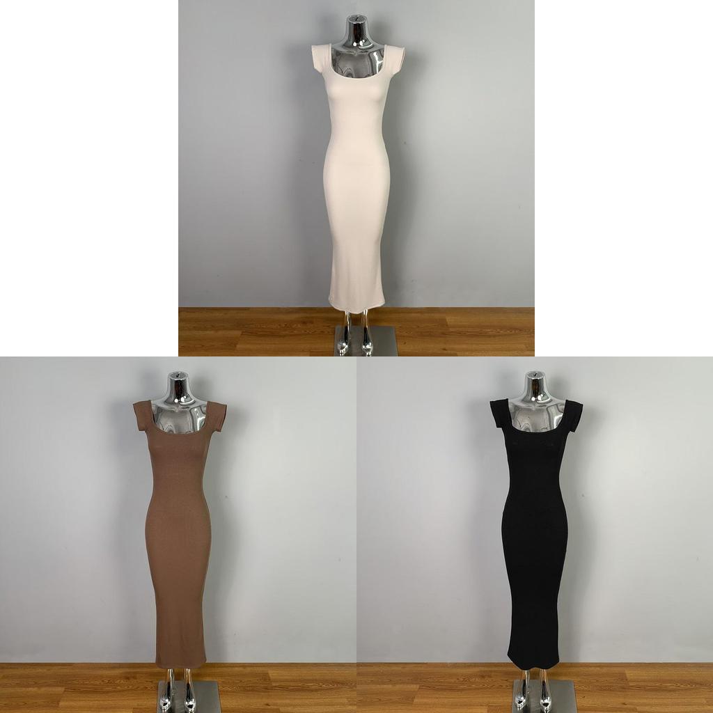 Men Bodycon Dress With Ribs Fabric For Casual Office Wear