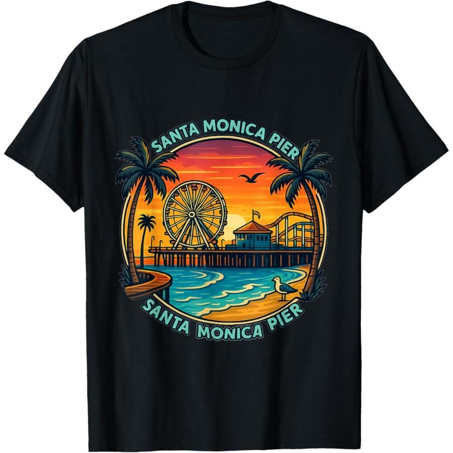 Santa Monica Pier California T-Shirt S