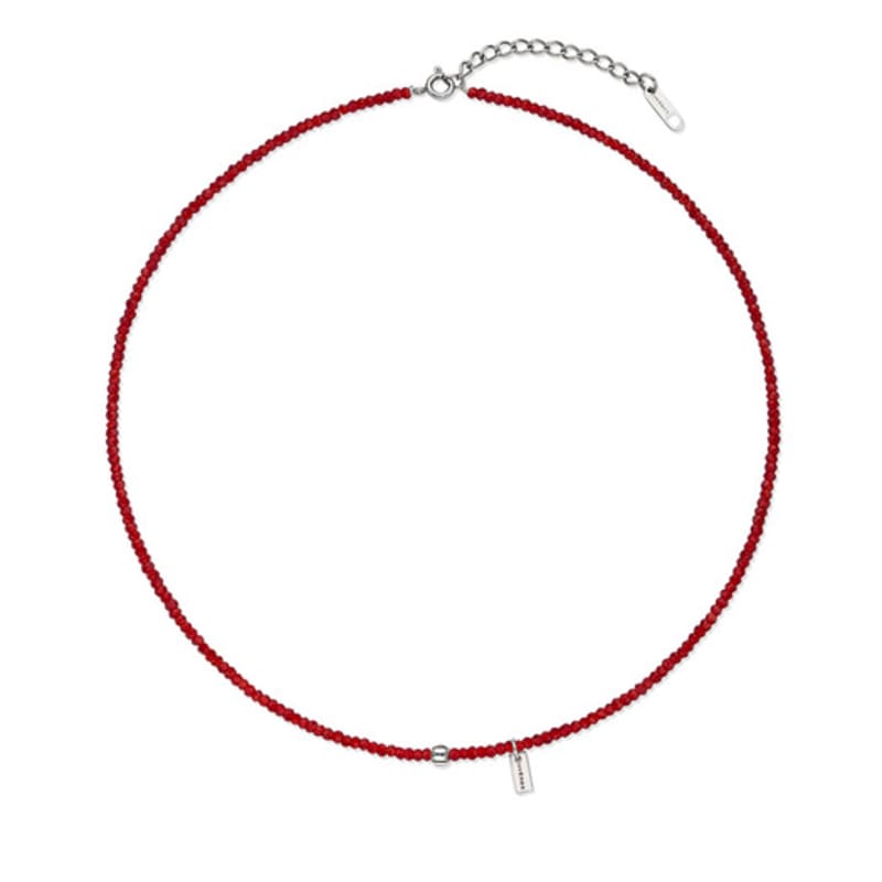 by hyeres Pumpkin beads necklace red (Red) BH7N4A722WB450