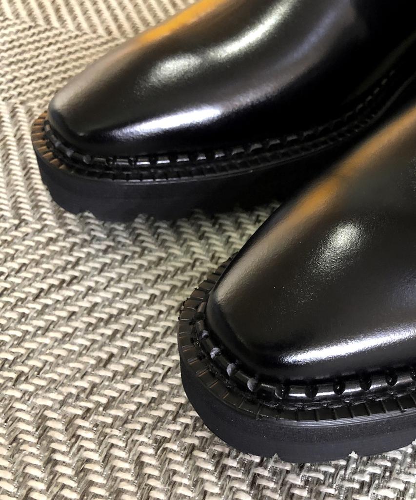 Joenshoe Back Zipper Lil Walker Chelsea Boots Black