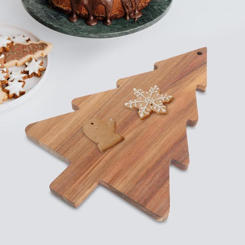 Xmas Tree Serving Board, Dessert Candy Dish, Fruit Tray, Kitchen Cutting Chopping Board for Wedding,