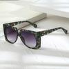 New fashionable square simple contrasting color large frame sunglasses ins trendy personality versatile street shot sunscreen sunglasses