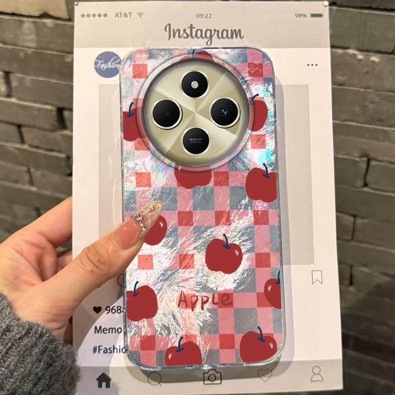 

Fresh Fruit Watermelon Flower Red Girls Case For Xiaomi Poco X3pro X5 M6 X6 X3 NFC M5s M6 X7 Pro C75 C61 Bumper Fundas Cover Redmi Note 12 5G білий