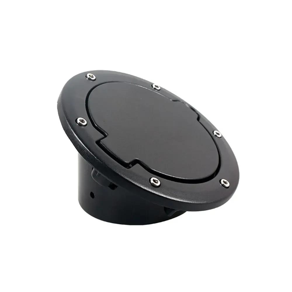 Car Aluminium Gas Cap Cover Fuel Filler Door Cover For 2007-2017 Jeep Wrangler JK & Unlimited 4-Door 2-Door